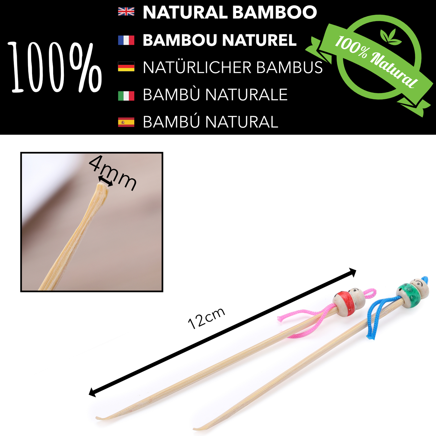 Oriculi en bambou pour nettoyer ses oreilles